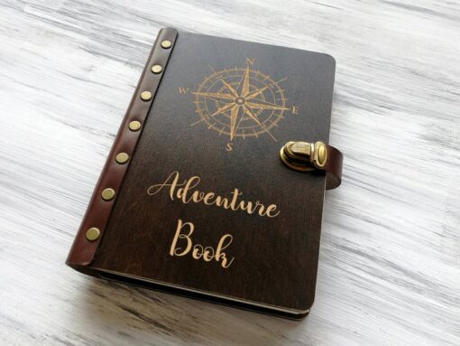 Блокнот для подорожей “Adventure book” у дерев’яній обкладинці, корпоративний подарунок