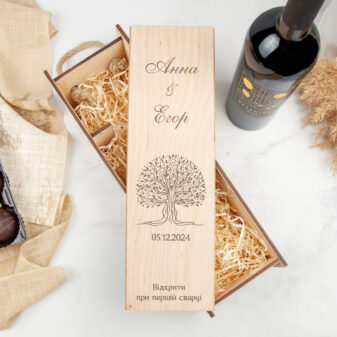 Коробка для вина Дерево