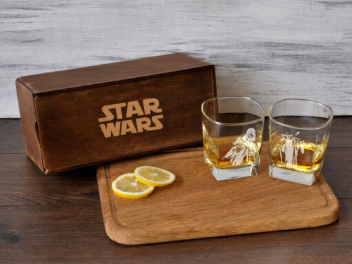Подарочный стеклянный набор графин и стаканы с персональной гравировкой "Star Wars"