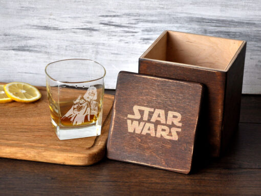 Подарочный стеклянный набор графин и стаканы с персональной гравировкой "Star Wars"