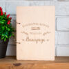 Кулінарна книга, блокнот для рецептів у дерев'яній обкладинці