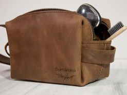 6Женская сумочка с двумя молниями для туалетных принадлежностей с именной гравировкой